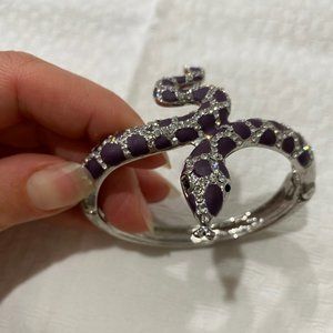 Rhinestone Snake Cuff